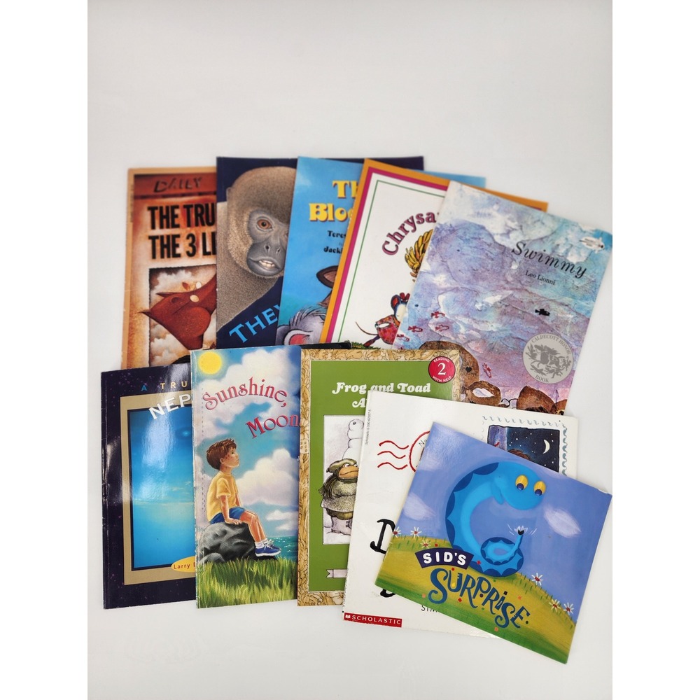 Lot of 10 Childrens Picture Books Frog and Toad Chrysanthemum Swimmy Scholastic